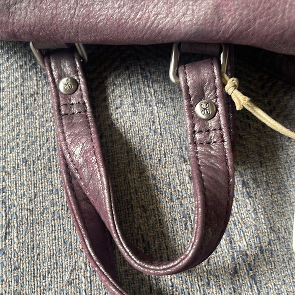 HOBO River Plum Graphite Leather Backpack - Picture 11 of 16